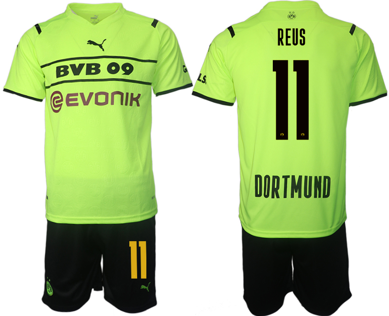 Men 2021-2022 Club Borussia Dortmund Cup green #11 Soccer Jersey->borussia dortmund jersey->Soccer Club Jersey